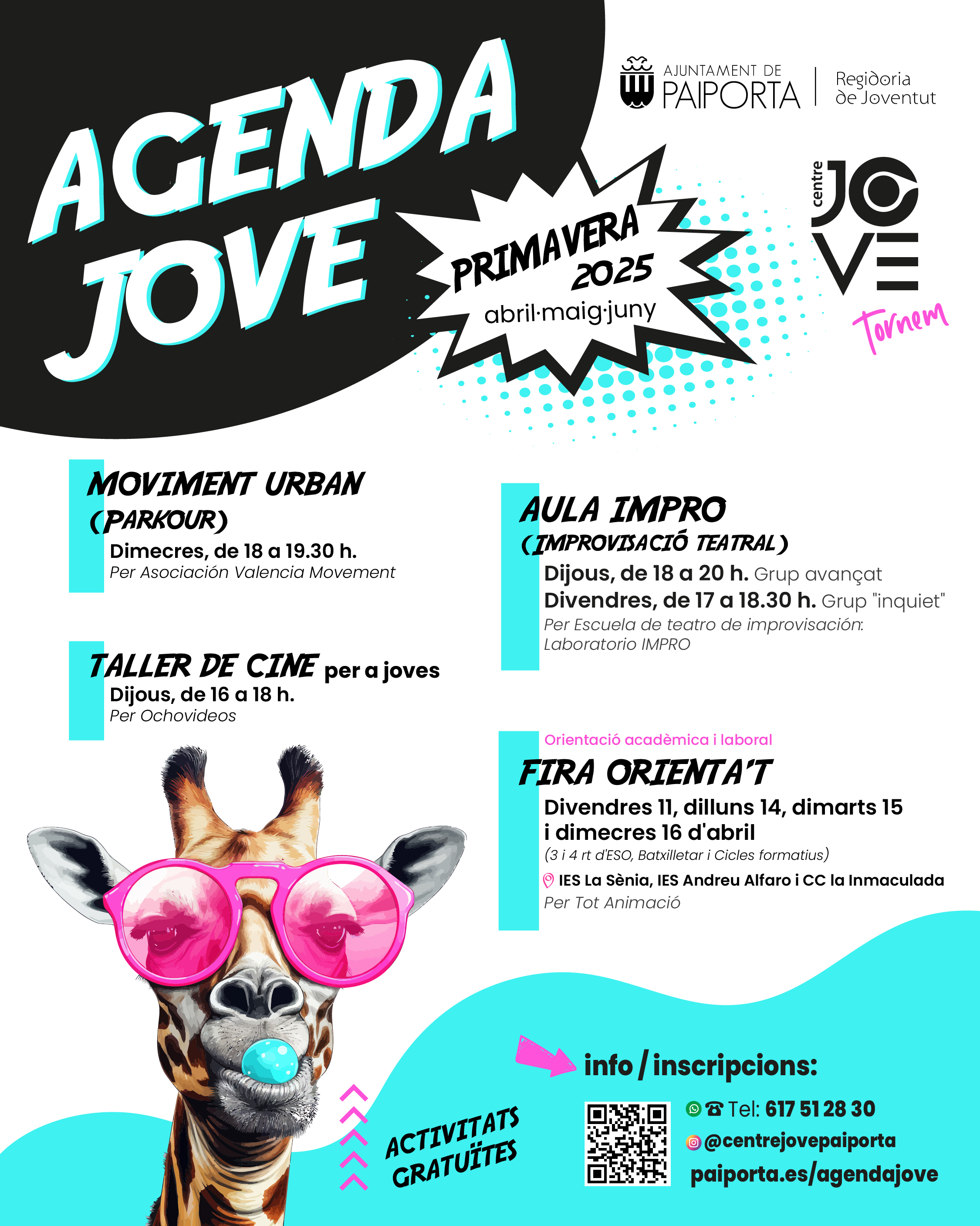 Agenda Jove Paiporta - Primavera 2025
