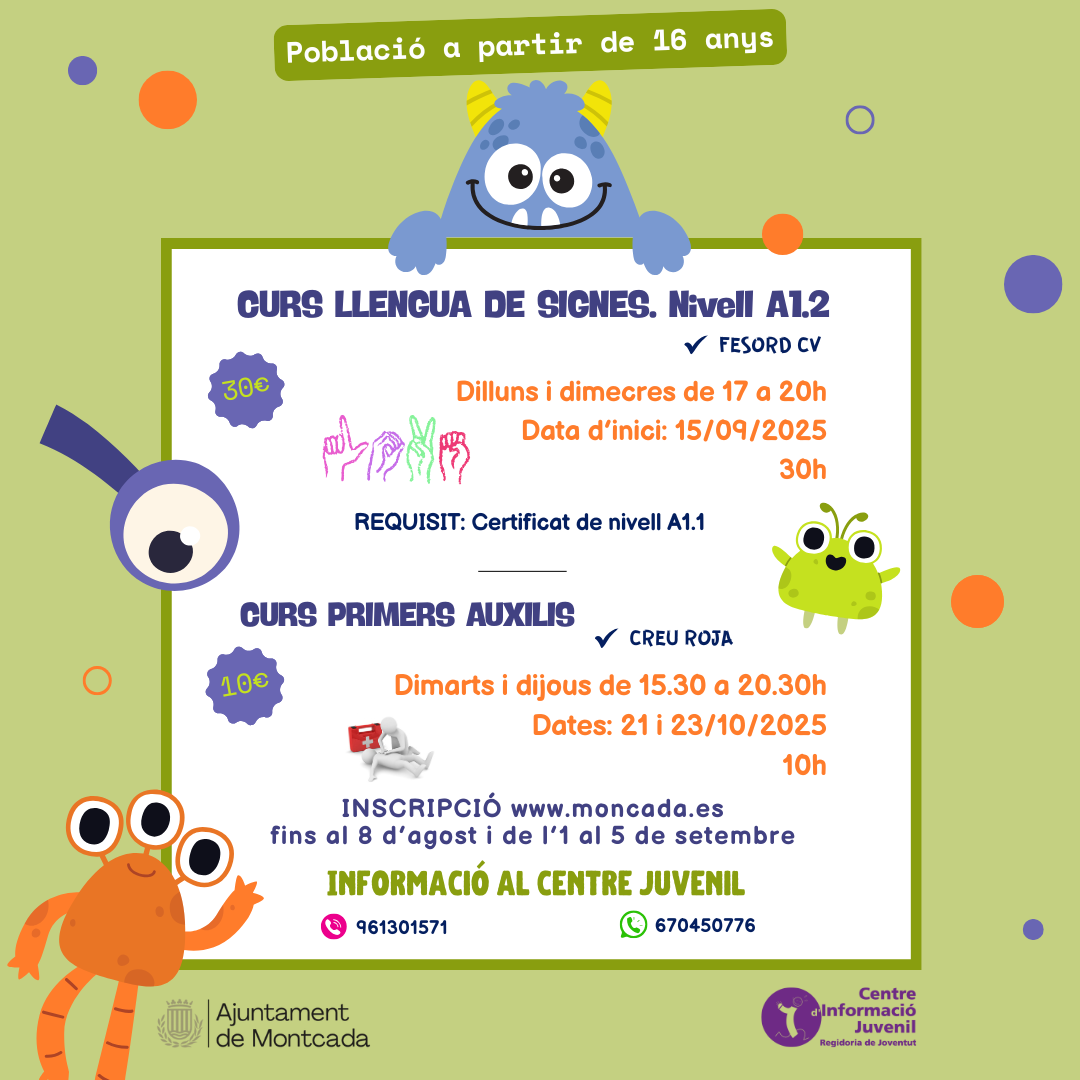 Cursos Joventut - Montcada