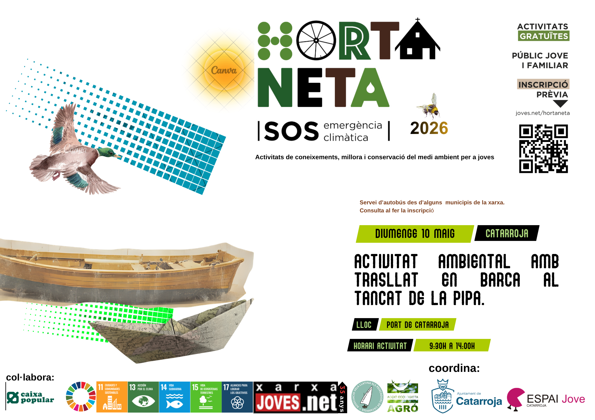 Activitat ambiental en el Tancat de la Pipa amb trasllat en barca