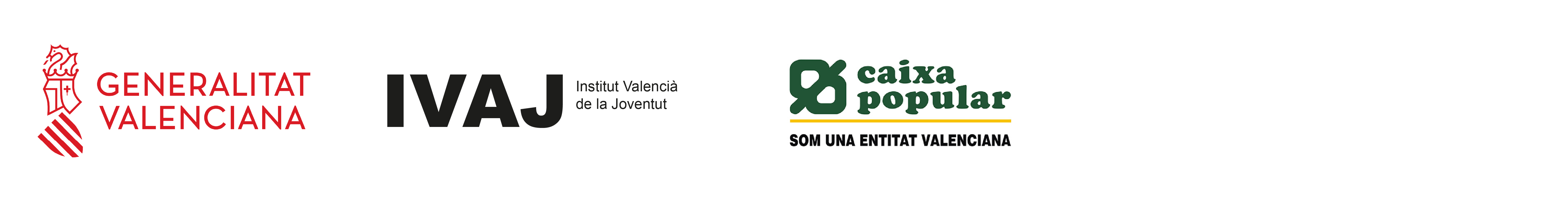 Logo IVAJ y logo Caixa Popular