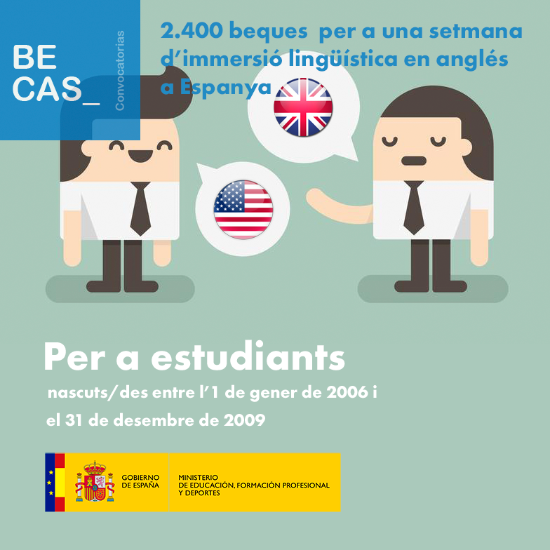 Immersió lingüística en anglés 2026