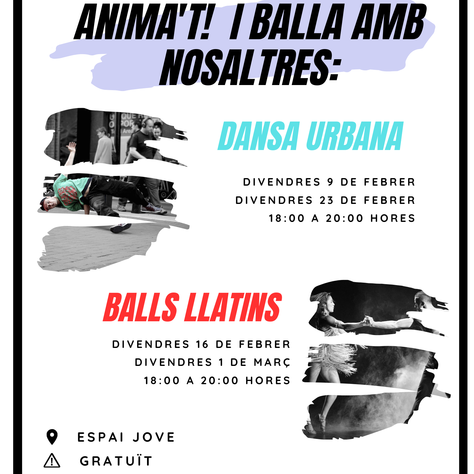 Tallers de dansa urbana i balls llatins