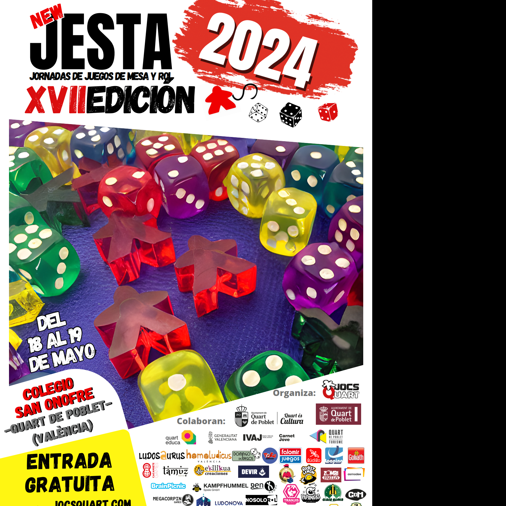Quart de Poblet, Jesta 2024, Jocs de taula