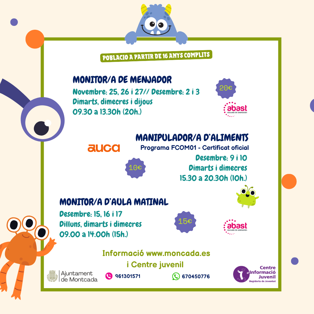 Cursos Joventut - Moncada