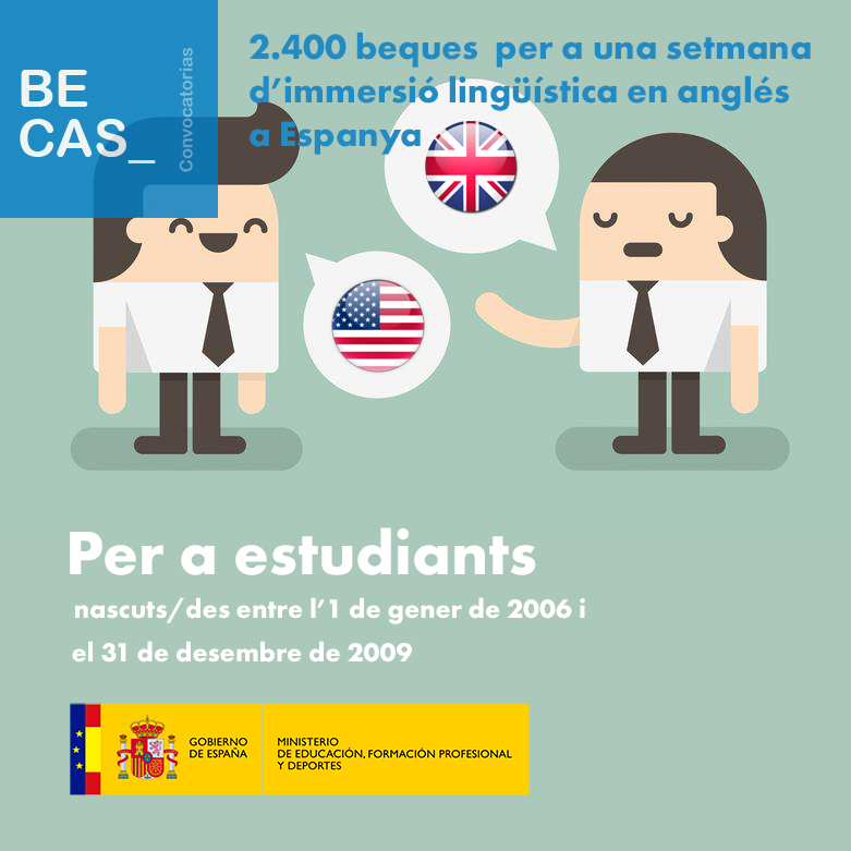 Immersió lingüística en anglés 2026