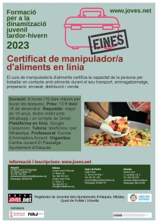 Certificat manipulador aliments en línia