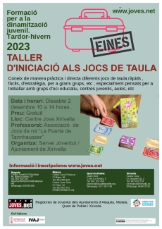 Cartell jocs de taula