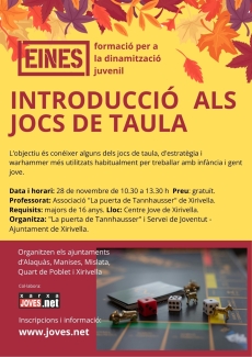 cartell jocs de taula